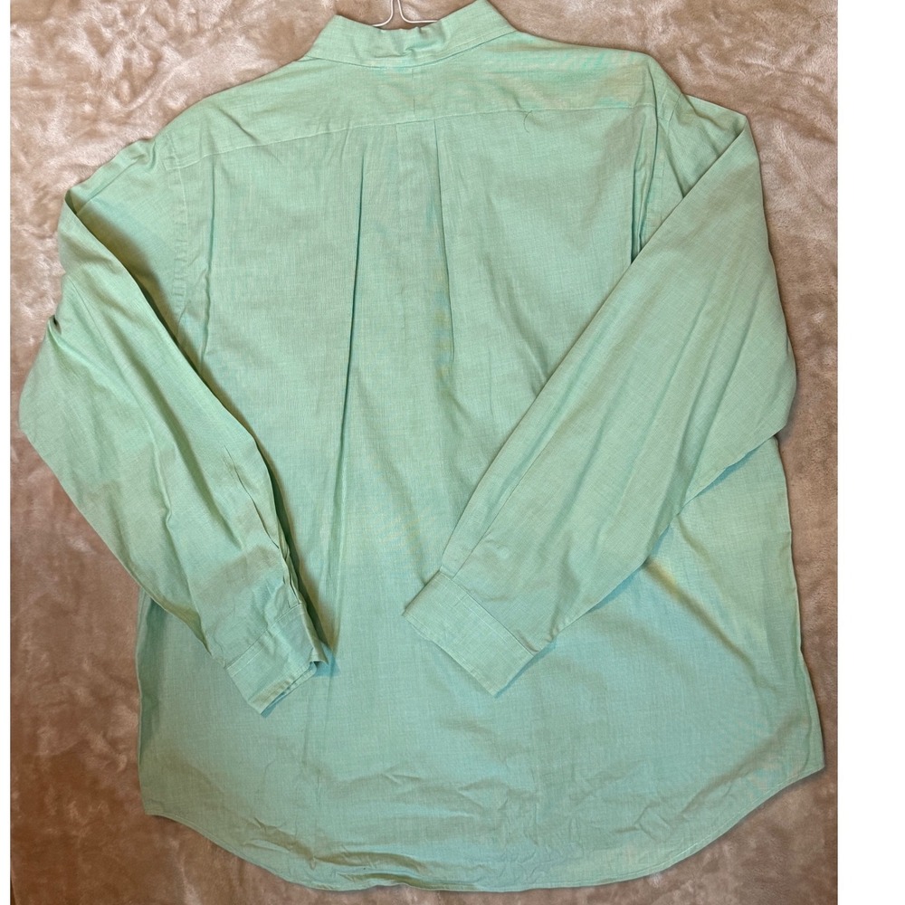Polo Ralph Lauren Mens XL Classic Fit Button Down Shirt Green Long Sleeve Pony - Picture 3 of 7